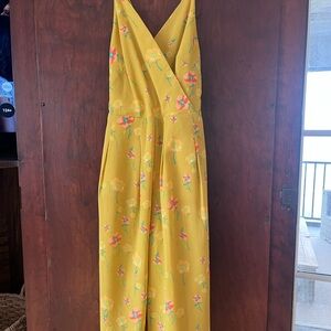 Floral Yellow Jumpsuit
